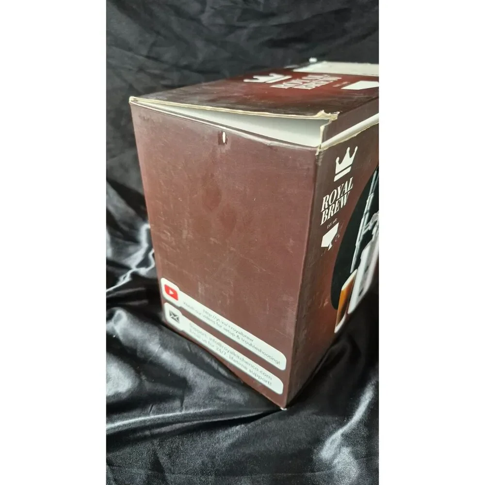 Royal Brew Nitro Cold Brew Coffee Maker Keg System Home Dispenser Open Box